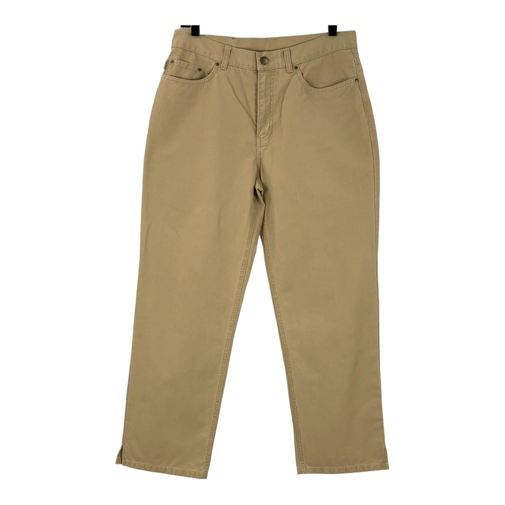 Lauren Ralph Lauren Khaki Tan Straight Leg Jeans Womens 10 32x27